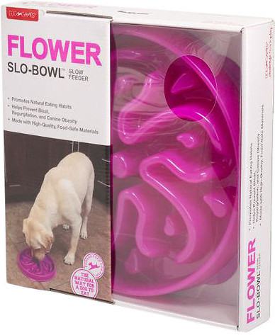 Outward Hound Dog Games Slo Bowl Slow Feeders Flower Design Dog